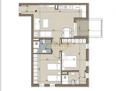 Apartament 2+1 në shitje në Bulevardi Nënë Tereza, Kamëz, 104 m². Foto 3 nga 3