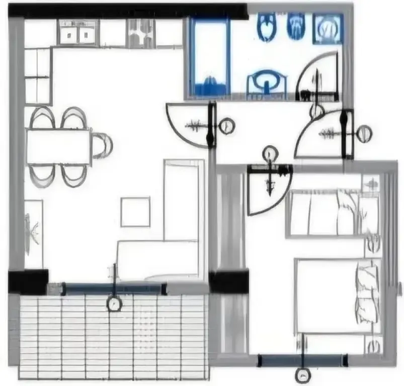 Apartament 1+1 në shitje në Qerret, Golem, 68 m². Foto 1 nga 1