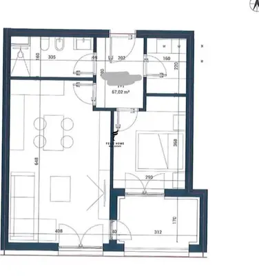 Appartamento 1+1 in vendita a Sun Palasë Residence, Valona, 79 m². Foto 2 di 3