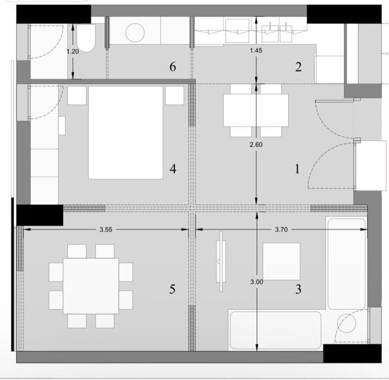Apartament 1+1 në shitje në Golem, Kavajë , Albania, Durres, Golem, 69 m². Foto 3 nga 3
