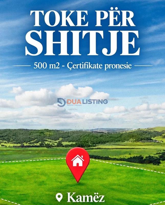 Tokë në shitje në Rruga Apollonia, Kamëz, 500 m²