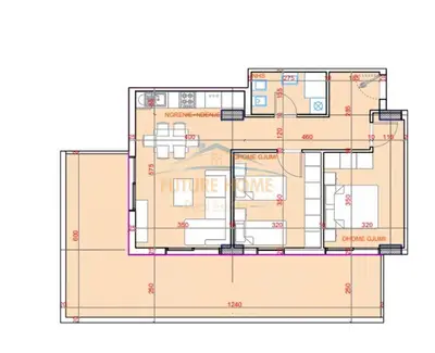 Apartament 2+1 në shitje në Unaza e Re, Tiranë, 77 m². Foto 2 nga 2