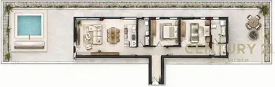 Penthouse 2+1 for sale in Radhimë, Vlorë, 320 m². Photo 5 of 6