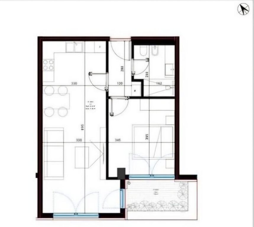 Appartamento 1+1 in vendita a Dhermi, Valona, 79 m². Foto 1 di 1