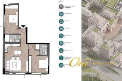 Apartament 2+1 në shitje në Palase, Vlorë, 140 m². Foto 2 nga 5