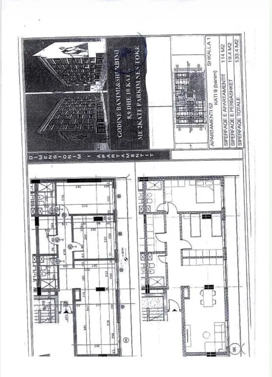 Apartament 3+1 në shitje në Xhamlliku, Tiranë, 134 m². Foto 1 nga 2
