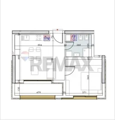 Apartament 1+1 në shitje në Pazari i Ri, Tiranë, 73 m². Foto 2 nga 3