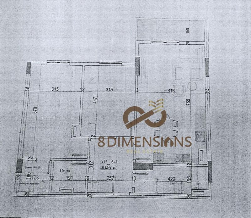 Magazzino 2+1 in vendita a BASHKIA KAMEZ, Kamza, 119 m²