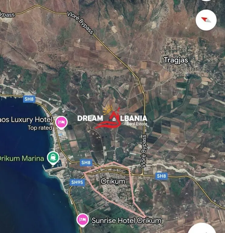 Land for sale in Orikum, Vlorë, 9,318 m²
