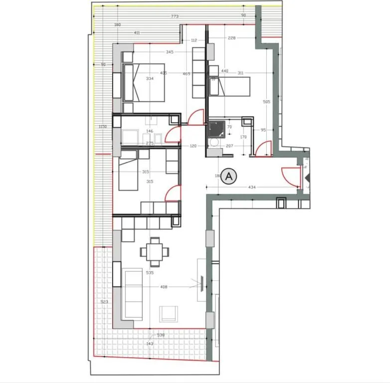 Apartament 3+1 në shitje në Komuna e Parisit, Tiranë, 139 m². Foto 1 nga 4