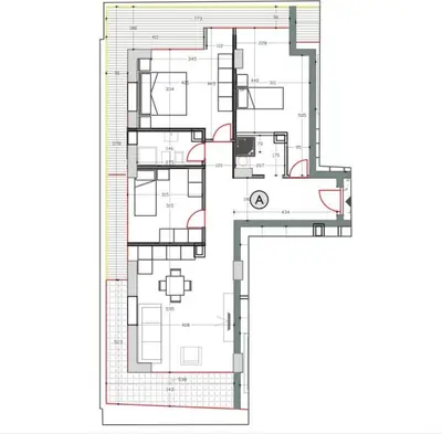 Apartament 3+1 në shitje në Komuna e Parisit, Tiranë, 139 m². Foto 1 nga 4