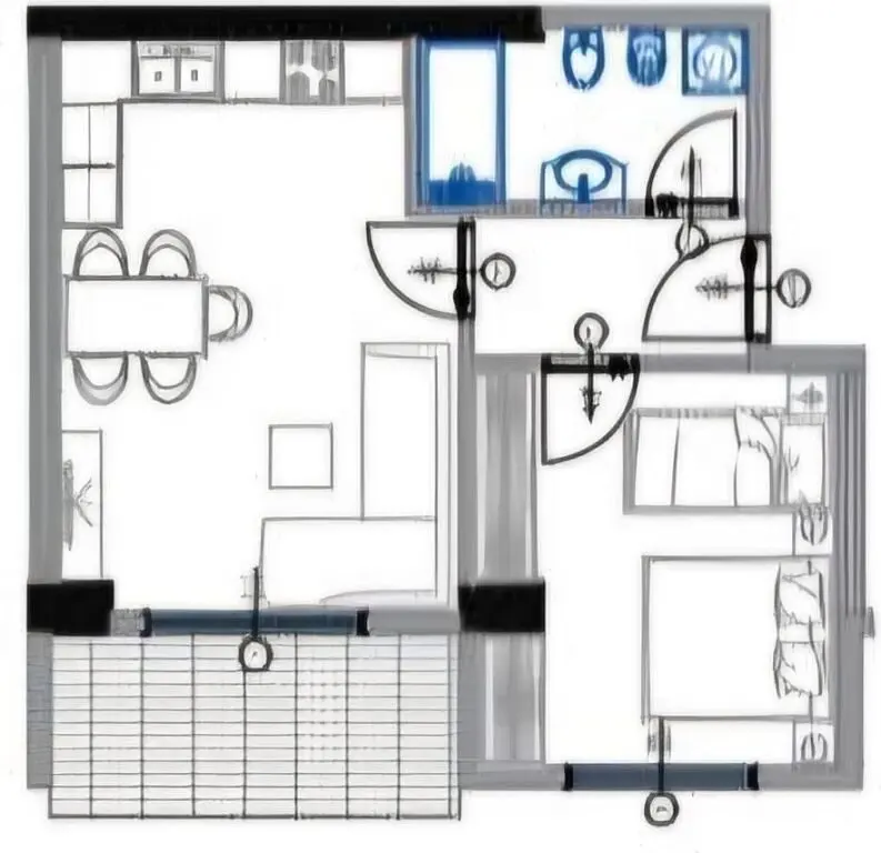 Appartamento 1+1 in vendita a Blue Horizon Residence, Tirana, 67 m²