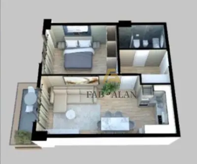 Apartament 1+1 në shitje në Qerret, Kavajë, 68 m². Foto 3 nga 3