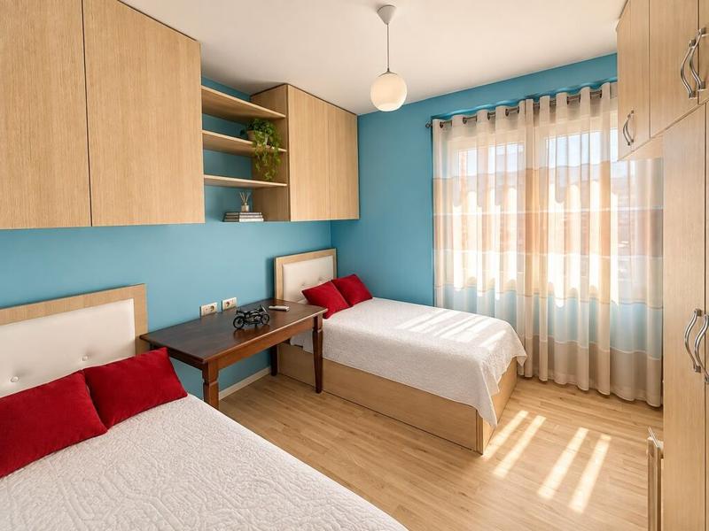 Apartament 2+1 me qera në Golden Park Residence, Tiranë, 95 m². Foto 7 nga 8