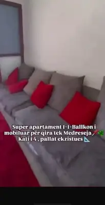 Apartament 1+1 me qera në Medreseja, Tiranë, 70 m². Foto 3 nga 4
