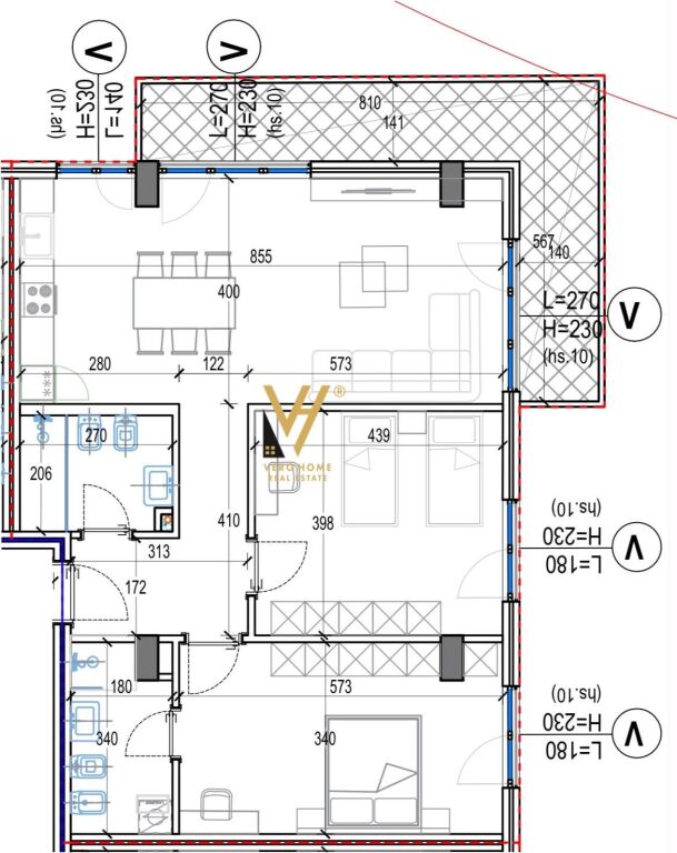 Apartment 2+1 for sale in Kodra e Diellit, Tirana, 146 m². Photo 2 of 2