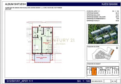 Apartament 1+1 në shitje në Farkë, Tiranë, 96 m². Foto 2 nga 2