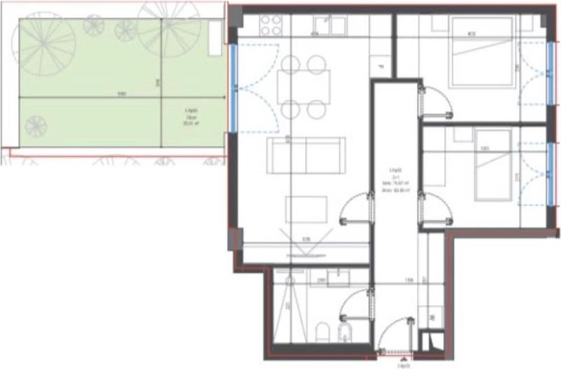 Appartamento 2+1 in vendita a Santorini Drymades Seaview Apartment, Valona, 109 m²