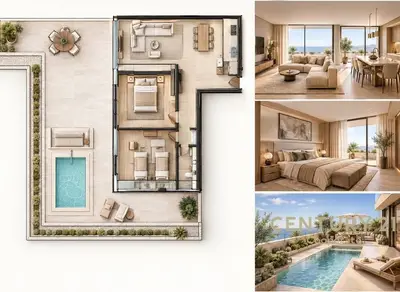 Penthouse 2+1 for sale in Radhimë, Vlorë, 257 m². Photo 2 of 6