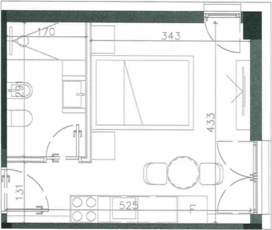 Monolocale in vendita a Dhermi, Valona, 33 m²