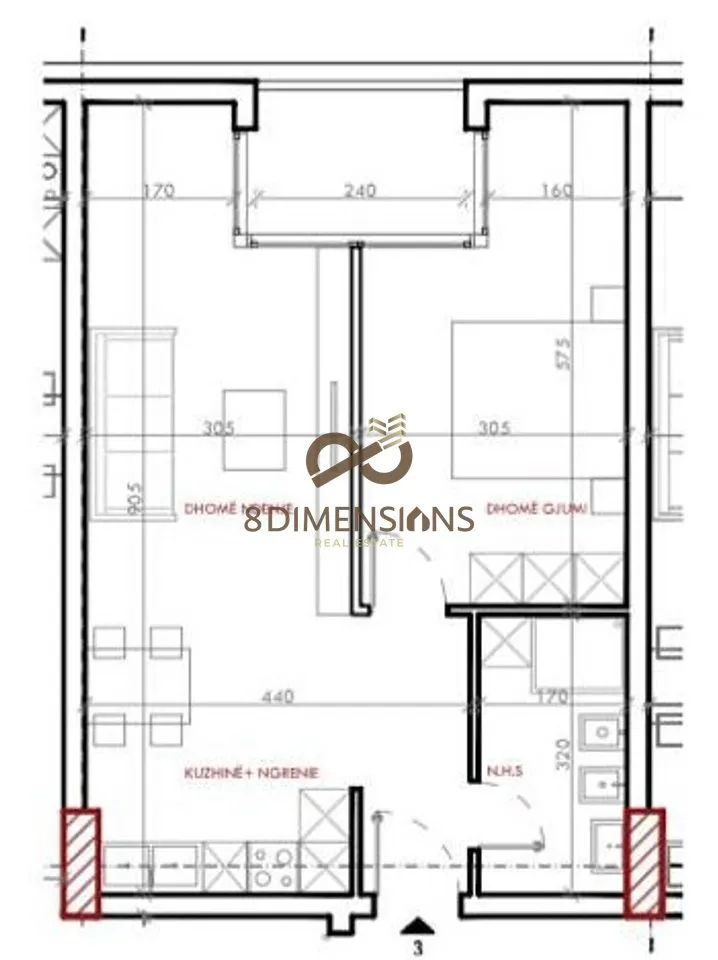 Appartamento 1+1 in vendita ad Astir, Tirana, 74 m². Foto 1 di 2