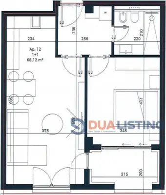 Apartament 1+1 në shitje në Dhermi, Vlorë, 81 m². Foto 3 nga 4