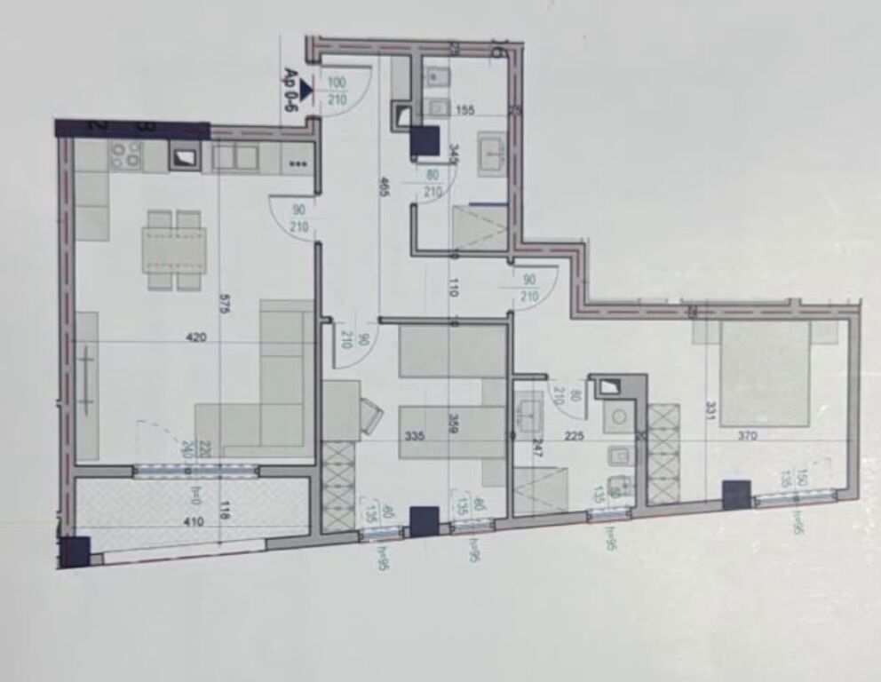 Apartment 2+1 for sale in Paskuqan, Kamëz, 103 m². Photo 2 of 3