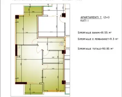 Apartament 2+1 në shitje në Pogradec, Korce, Pogradec, 91 m². Foto 5 nga 5