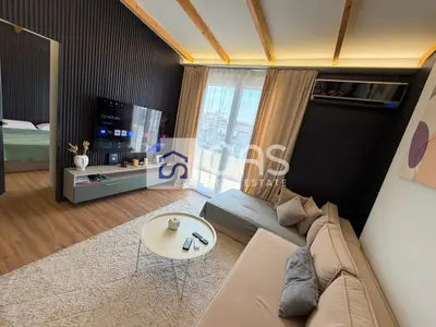 Apartament 1+1 me qera në Astir, Tiranë, 65 m². Foto 1 nga 6