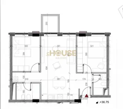 Apartament 2+1 në shitje në Rruga Xhanfize Keko, Tiranë, 94 m². Foto 3 nga 3