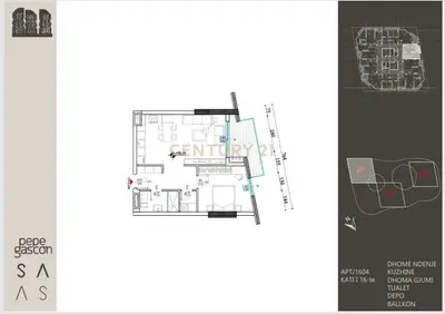 Apartament 1+1 në shitje në Ish Dogana, Tiranë, 80 m². Foto 2 nga 2