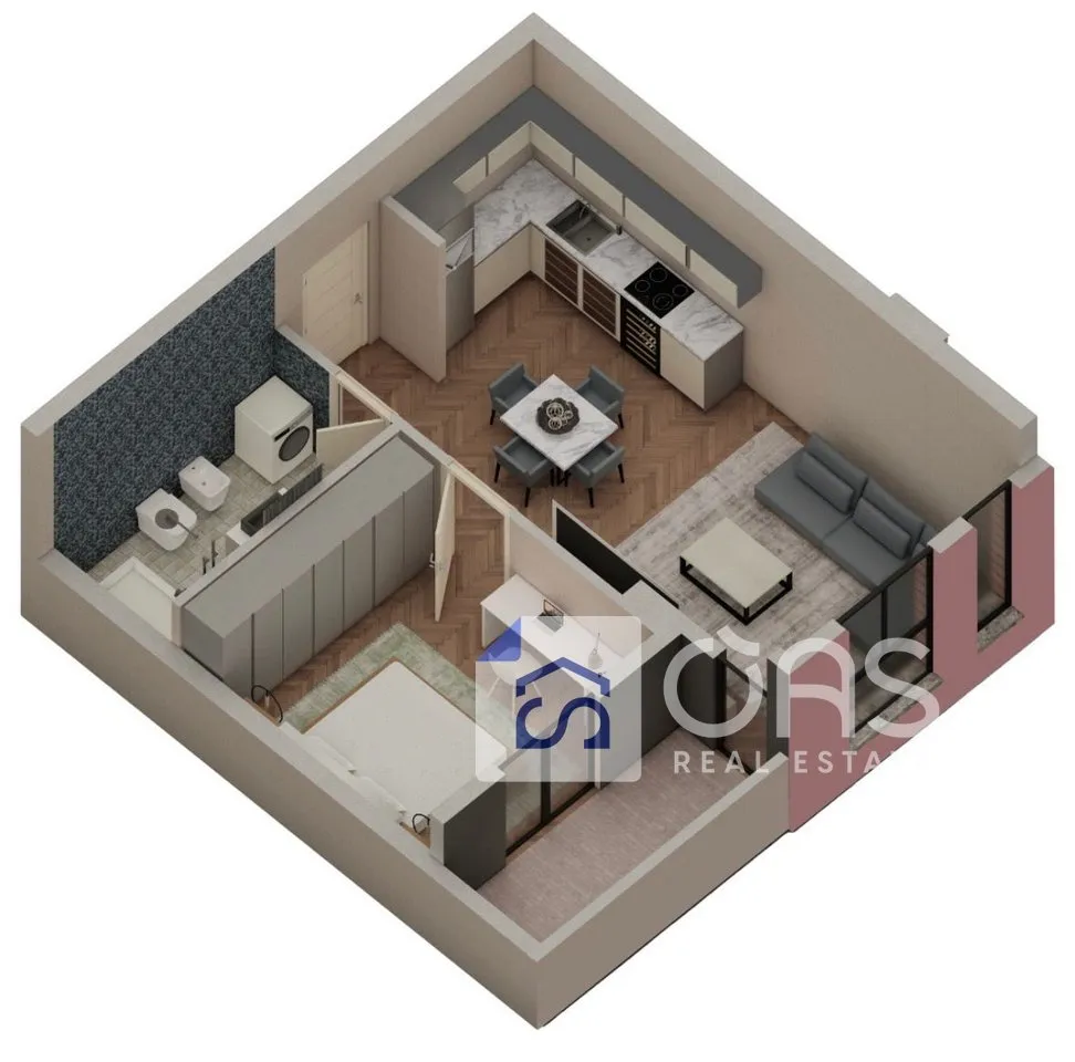 Appartamento 1+1 in vendita a Paskuqan, Kamza, 63 m². Foto 1 di 3