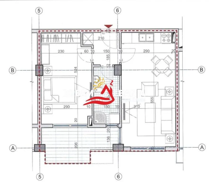 Apartament 1+1 në shitje në Shëngjin, Lezhe, Shëngjin, 63 m². Foto 1 nga 2