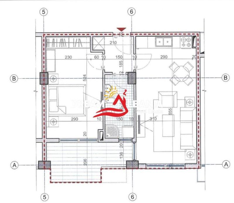 Apartament 1+1 në shitje në Shëngjin, Lezhe, Shëngjin, 63 m²