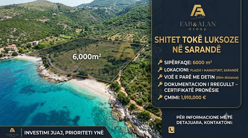 Terreno in vendita a Ksamil, Sarande, Ksamil, 6.000 m²