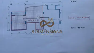 Appartamento 1+1 in vendita a 21 Dhjetori, Tirana, 58 m². Foto 2 di 2