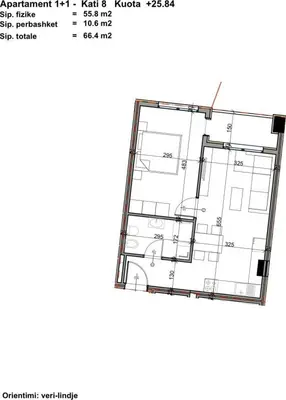 Apartament 1+1 në shitje në Paskuqan, Kamëz, 66 m². Foto 3 nga 3