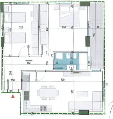 Appartamento 2+1 in vendita a Paskuqan, Kamza, 107 m². Foto 2 di 2