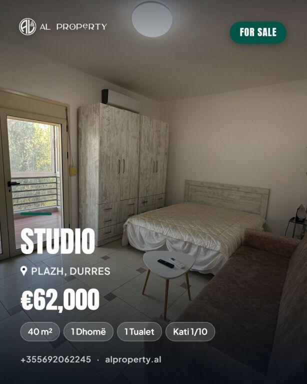 Studio for sale in Plazh, Durrës, 40 m²