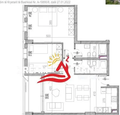 Apartament 2+1 në shitje në Lana Riverside Residences, Tiranë, 114 m². Foto 2 nga 2