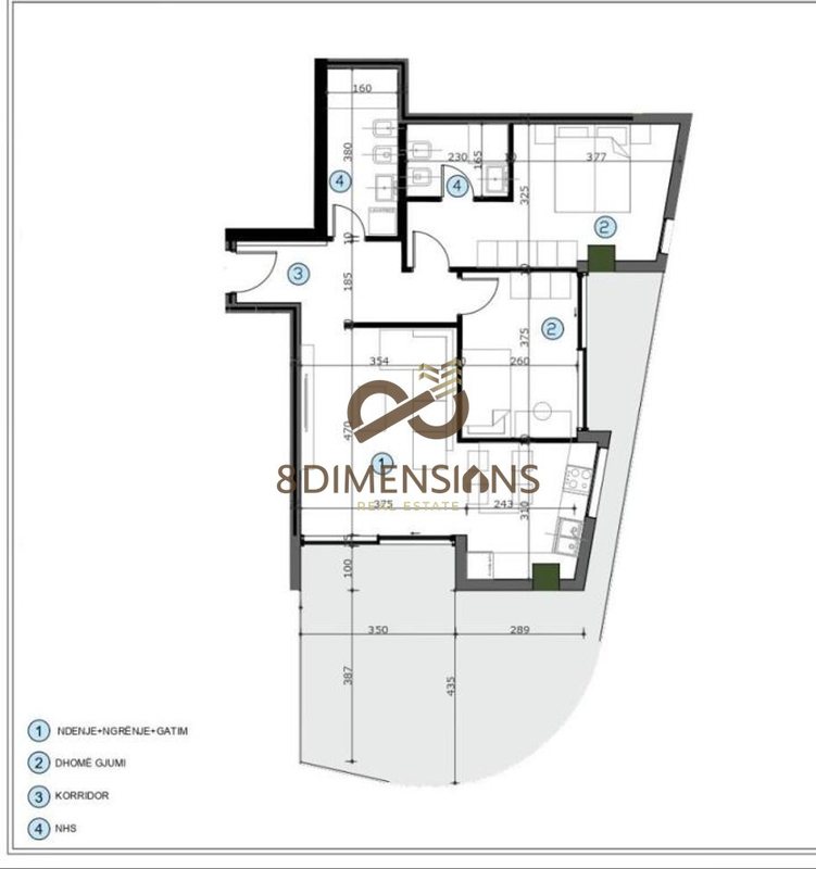 Appartamento 2+1 in vendita a Casa Italia, Tirana, 135 m²
