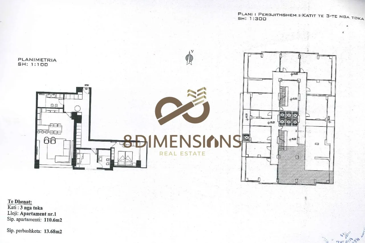 Apartament 2+1 në shitje në Rruga Cameria, Vlorë, 124 m². Foto 1 nga 1