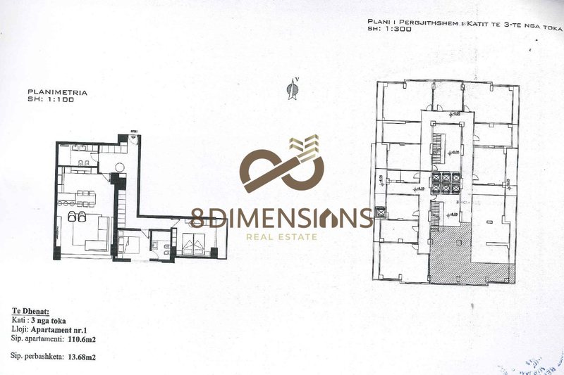 Appartamento 2+1 in vendita a Rruga Cameria, Valona, 124 m²