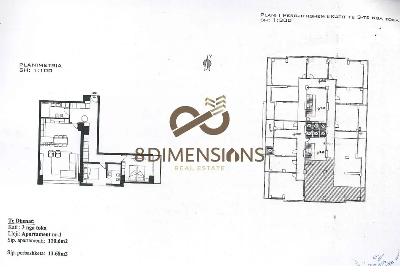 Appartamento 2+1 in vendita a Rruga Cameria, Valona, 124 m²