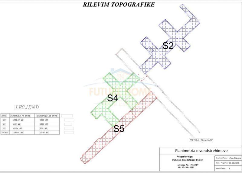 Tokë në shitje në Uzina autotraktorve, Tiranë, 2 830 m²