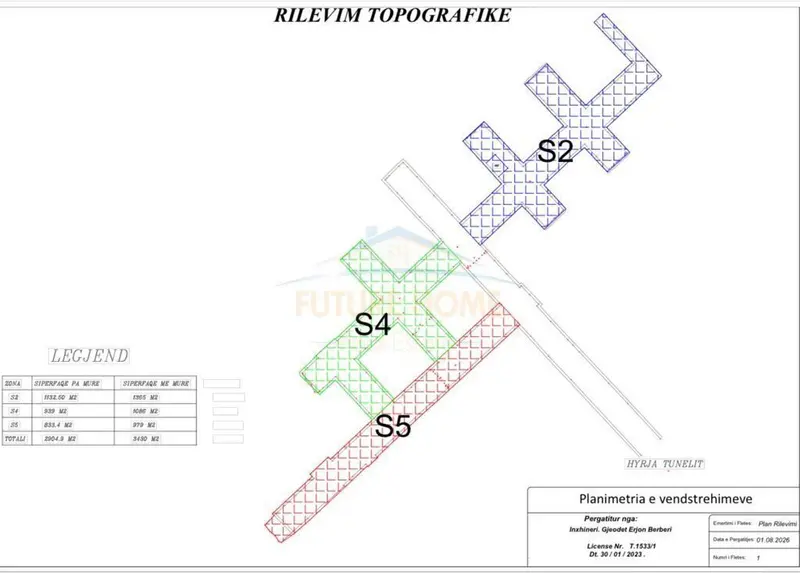 Tokë në shitje në Uzina autotraktorve, Tiranë, 2 830 m²