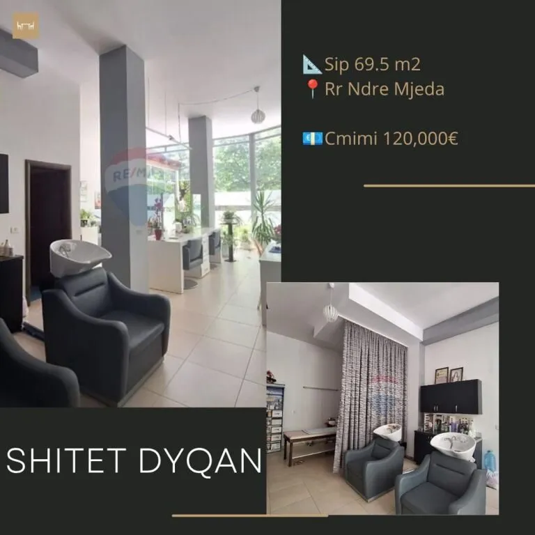 Dyqan në shitje në Rruga Ndre Mjeda, Tiranë, 69 m². Foto 1 nga 1