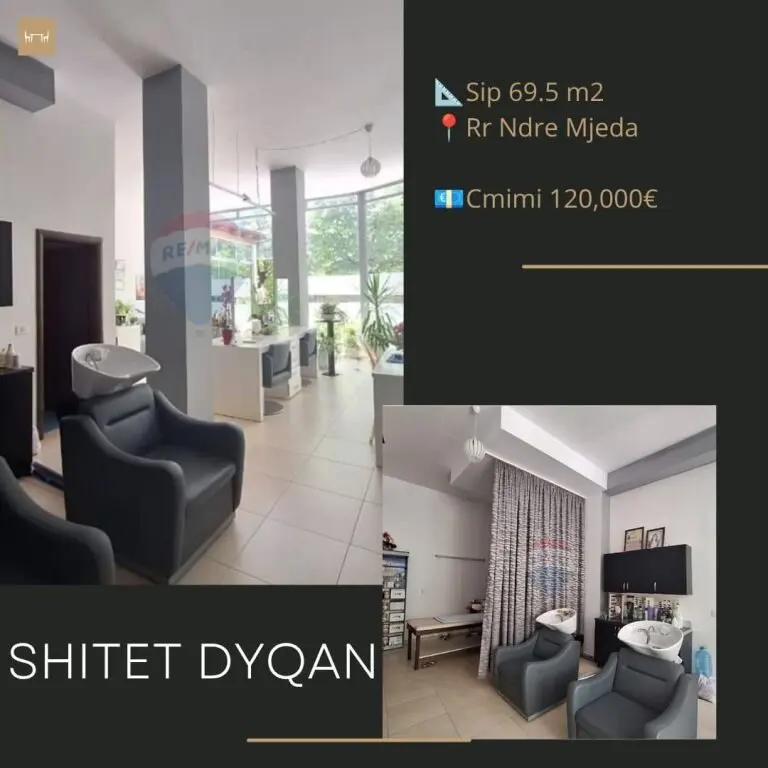 Dyqan në shitje në Rruga Ndre Mjeda, Tiranë, 69 m²