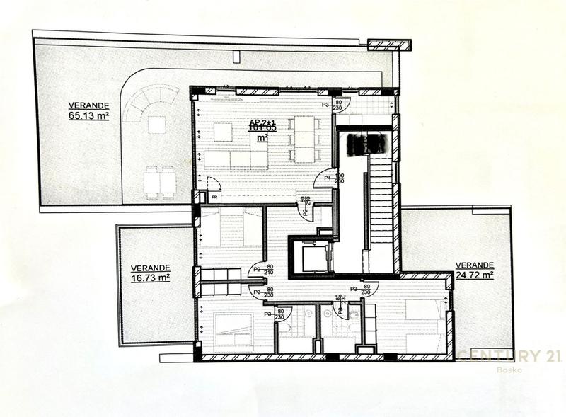 Penthouse në shitje në Turizem - Kanali i Cukes, Sarandë, 225 m². Foto 2 nga 4
