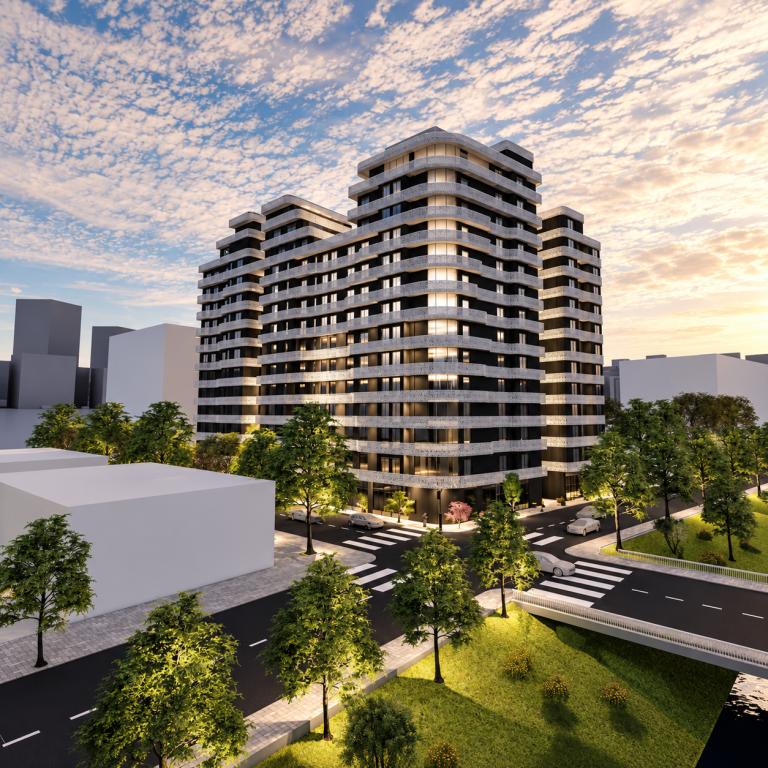 Appartamento 1+1 in vendita a Corner Residence, Tirana, 71 m²